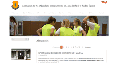 Desktop Screenshot of gimnazjum9.edu.pl